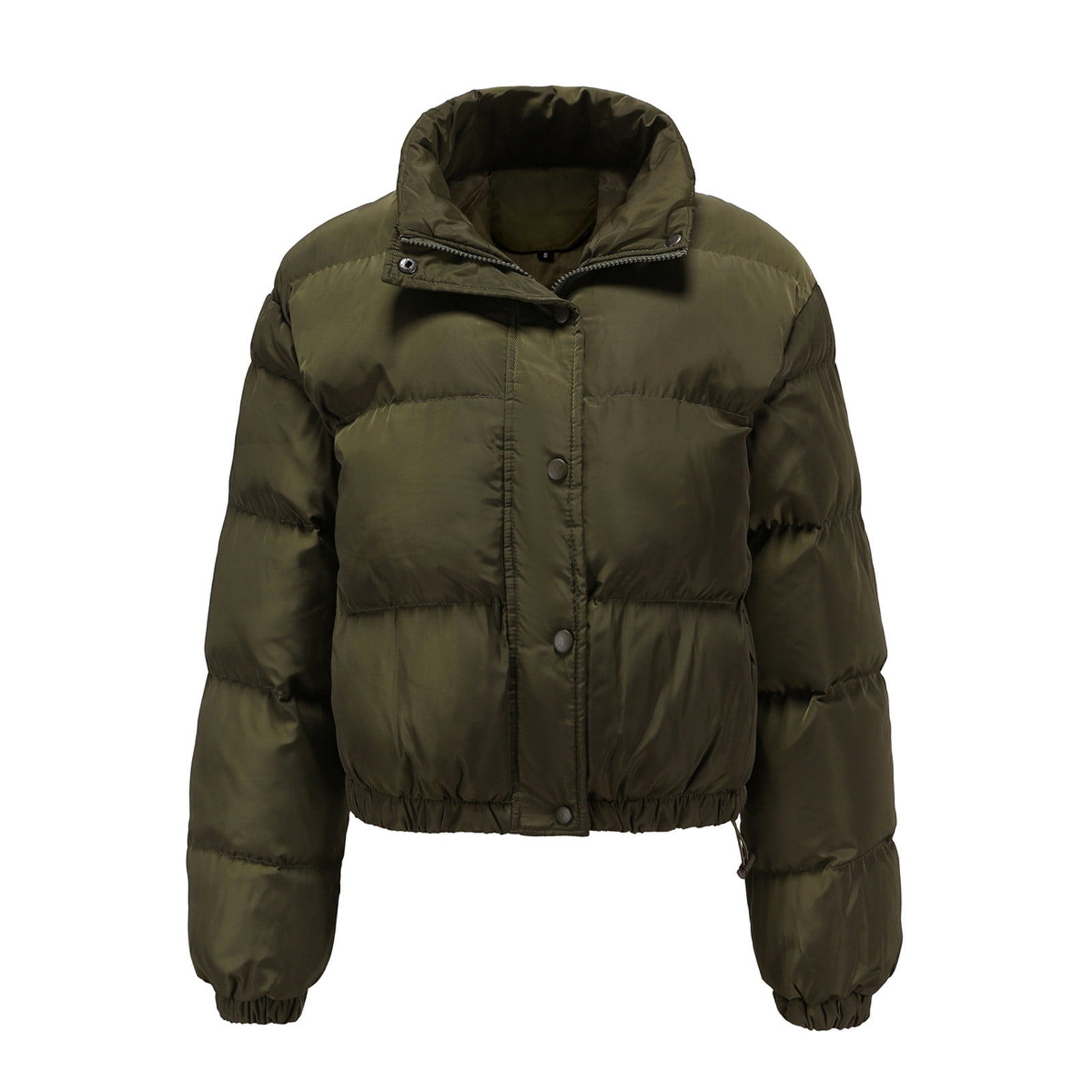 Army green sale puffer coat