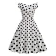 thumbnail image 1 of IROINNID Women's Sleeveless A-Line Dress Below The Knee Fashion Vintage Party Cocktail Swing Dresses Swing Stretchy Dresses Printed V-Neck Dress, 1 of 8