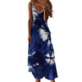 thumbnail image 1 of IROINNID Women's Sleeveless Prints Sundress Beach Suspenders Dress V-Neck Full-Length Dress, 1 of 4