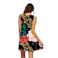 thumbnail image 1 of IROINNID Women's Sleeveless Prints Sundress Fashion Casual Summer Loose Dress Round Neckline Short Dress, 1 of 5