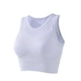 thumbnail image 1 of IROINNID Women's Spaghetti Strap Cotton Pullover Sports Bra Value Pack, 1 of 5