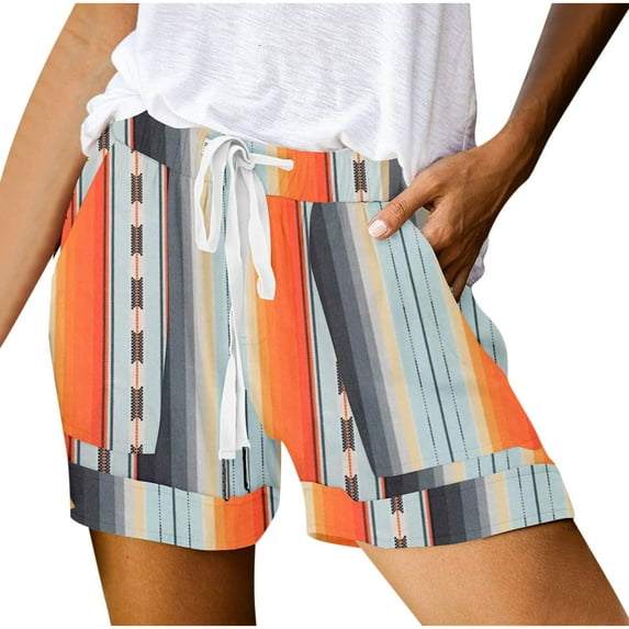 IROINNID Women's Sport Running Shorts Elastic High Waisted Bermuda Shorts Pocket Workout Shorts Quick Dry Athletic Summer Shorts Pants