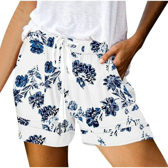 IROINNID Women's Sport Running Shorts Elastic High Waisted Bermuda Shorts Pocket Workout Shorts Quick Dry Athletic Summer Shorts Pants