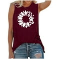 thumbnail image 1 of IROINNID Women's Summer Loose Round-Neck Sleeveless Print Casual Fashion Tank Tops Under 10$, 1 of 2
