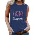 thumbnail image 1 of IROINNID Women's Summer Sleeveless Casual Tops Round-Neck Pullover Retro Printing Vest Spring Saving, 1 of 2