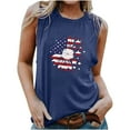 thumbnail image 1 of IROINNID Women's V-Neck Tank Sleeveless 4th Of July Casual Loose Tops USA 4th Of July, 1 of 6