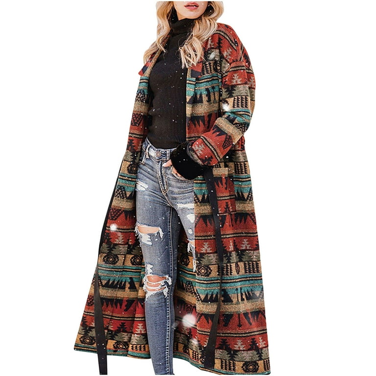 Long boho coat online