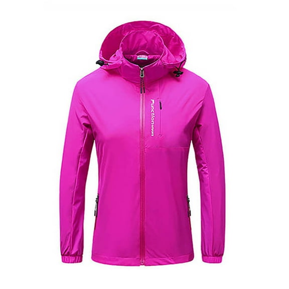 IROINNID Women's Winter Warm Mid-Length Coat Solid Color Hoodie Overcoat Long Sleeve Outwear, Pink