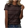 thumbnail image 1 of IROINNID Womens Basic Casual Printed Round Neck Short Sleeve T-Shirt, 1 of 4