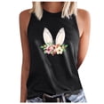 thumbnail image 1 of IROINNID Womens Casual Loose Tank Tops Easter Printing Round-Neck Leisure Sleeveless Tops Spring, 1 of 2