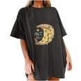 thumbnail image 1 of IROINNID Womens Fashion Short Sleeve Summer Pizza Printed Casual Top Pullover T-shirt Under 10$, 1 of 7