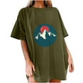 thumbnail image 1 of IROINNID Womens Loose Short Sleeve Summer Beach Printed Casual Fashion Top Pullover T-shirt Under 10$, 1 of 7