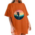 thumbnail image 1 of IROINNID Womens Short Sleeve Summer Beach Crew Neck Printed Casual Fashion Top Loose Pullover T-shirt Spring Saving, 1 of 7