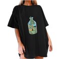 thumbnail image 1 of IROINNID Womens Short Sleeve Summer Beach Printed Casual Top Loose Pullover T-shirt Spring Sale, 1 of 7