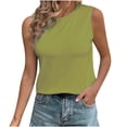 thumbnail image 1 of IROINNID Womens Summer Sexy Tank Tops Sleeveless Solid Color Light Loose Ventilation T-Shirt Spring Saving Clearance, 1 of 2