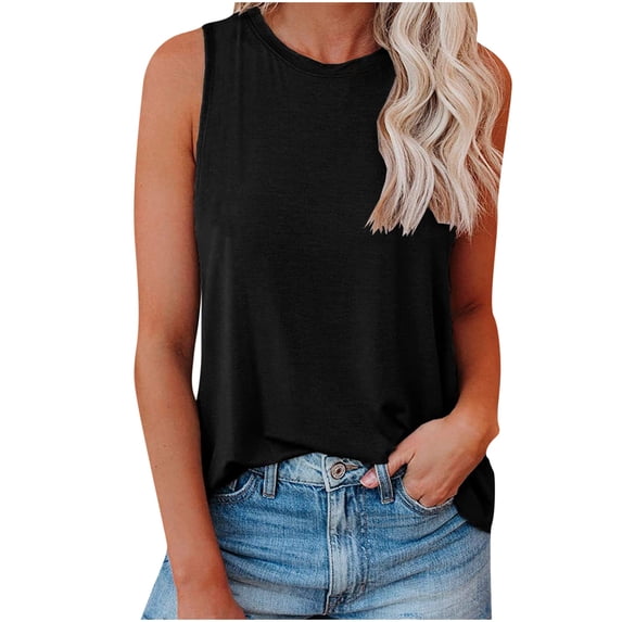 IROINNID Womens Summer Sexy Tank Tops Sleeveless Solid Color Light Loose Ventilation T-Shirt Spring Saving