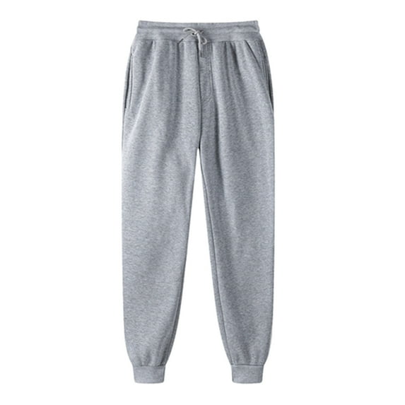 IROINNID Womens Sweatpants Casual Jogger Trousers and Trousers Plus Velvet Thick Color Large Size Running Fitness Sports Pants,Gray