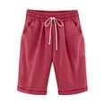 thumbnail image 1 of IROINNID Womens Workout Gym Shorts Casual Home, Ladies Active Athletic Apparel Plain with Pockets, 1 of 6