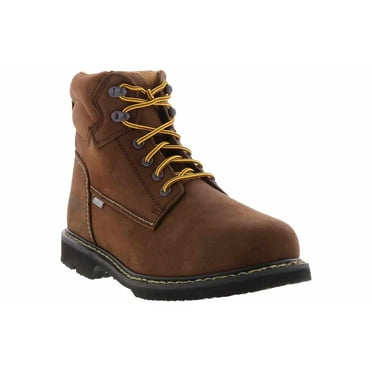 IRON AGE Men's 6" Groundbreaker Steel Toe Internal Metatarsal Guard Work Boot Brown - IA5014