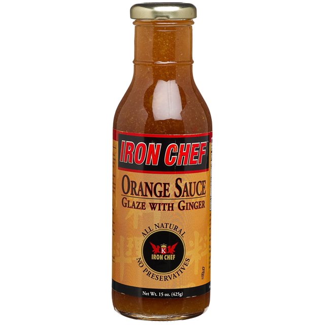 IRON CHEF Orange Sauce Glaze with Ginger, All Natural, Kosher, 15Ounce