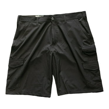 IRON CO. 4-Way Stretch Hybrid Cargo 11" Inseam Short (Black Soot, 32)