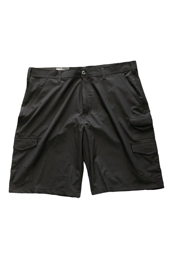 IRON CO. 4-Way Stretch Hybrid Cargo 11" Inseam Short (Black Soot, 32)