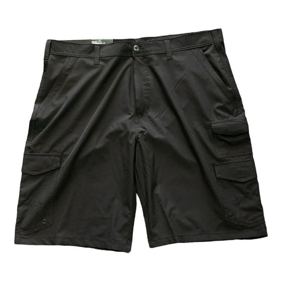 IRON CO. 4-Way Stretch Hybrid Cargo 11" Inseam Short (Black Soot, 34)