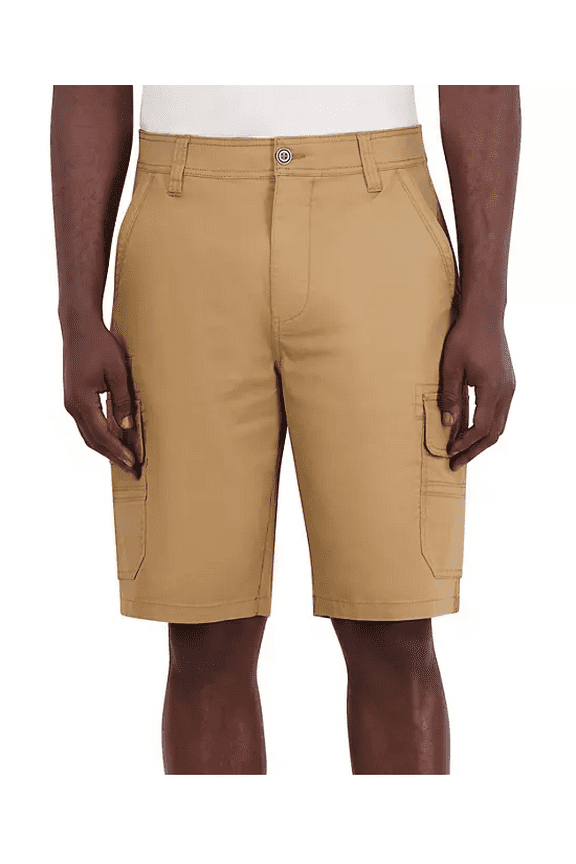 Men's Flex Comfort Waistband Stretch Cotton Cargo Short 38 VTG Tobacco