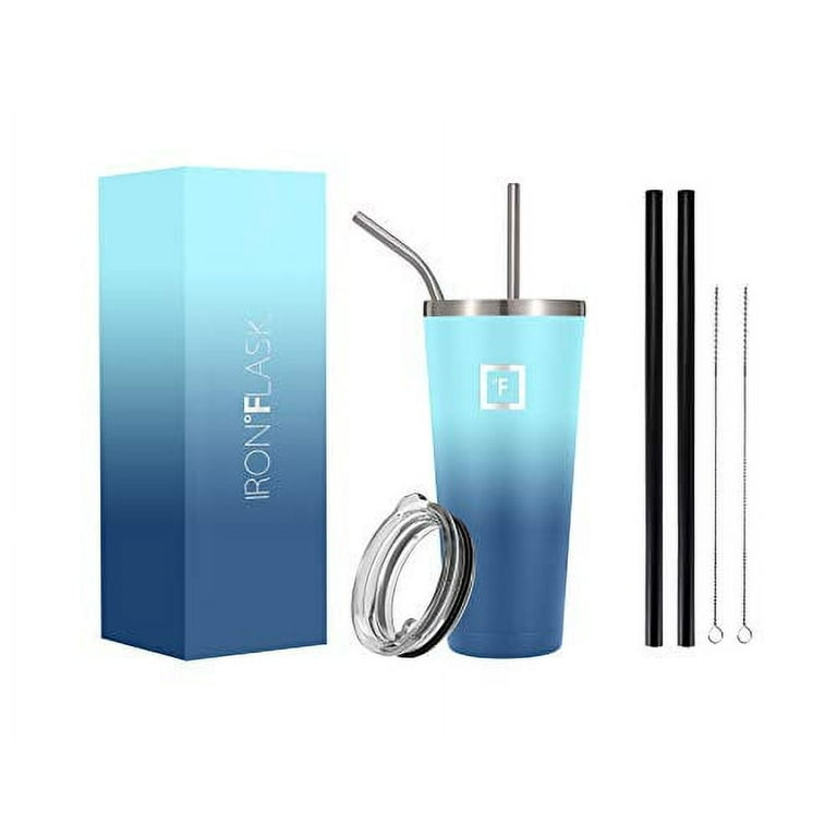 32 oz. Stainless Steel Classic Tumbler with Lid and Straws – Iron Flask