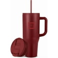 thumbnail image 1 of IRON °FLASK Co-Pilot Insulated Mug w/Straw & Flip Cap Lids - Cup Holder Bottle for Hot, Cold Drink - Leak-Proof - Water, Coffee Portable Travel Mug - Aurora, 40 Oz, 1 of 8
