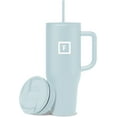thumbnail image 1 of IRON °FLASK Co-Pilot Insulated Mug w/Straw & Flip Cap Lids - Cup Holder Bottle for Hot, Cold Drink - Leak-Proof - Water, Coffee Portable Travel Mug - Aurora, 40 Oz, 1 of 7
