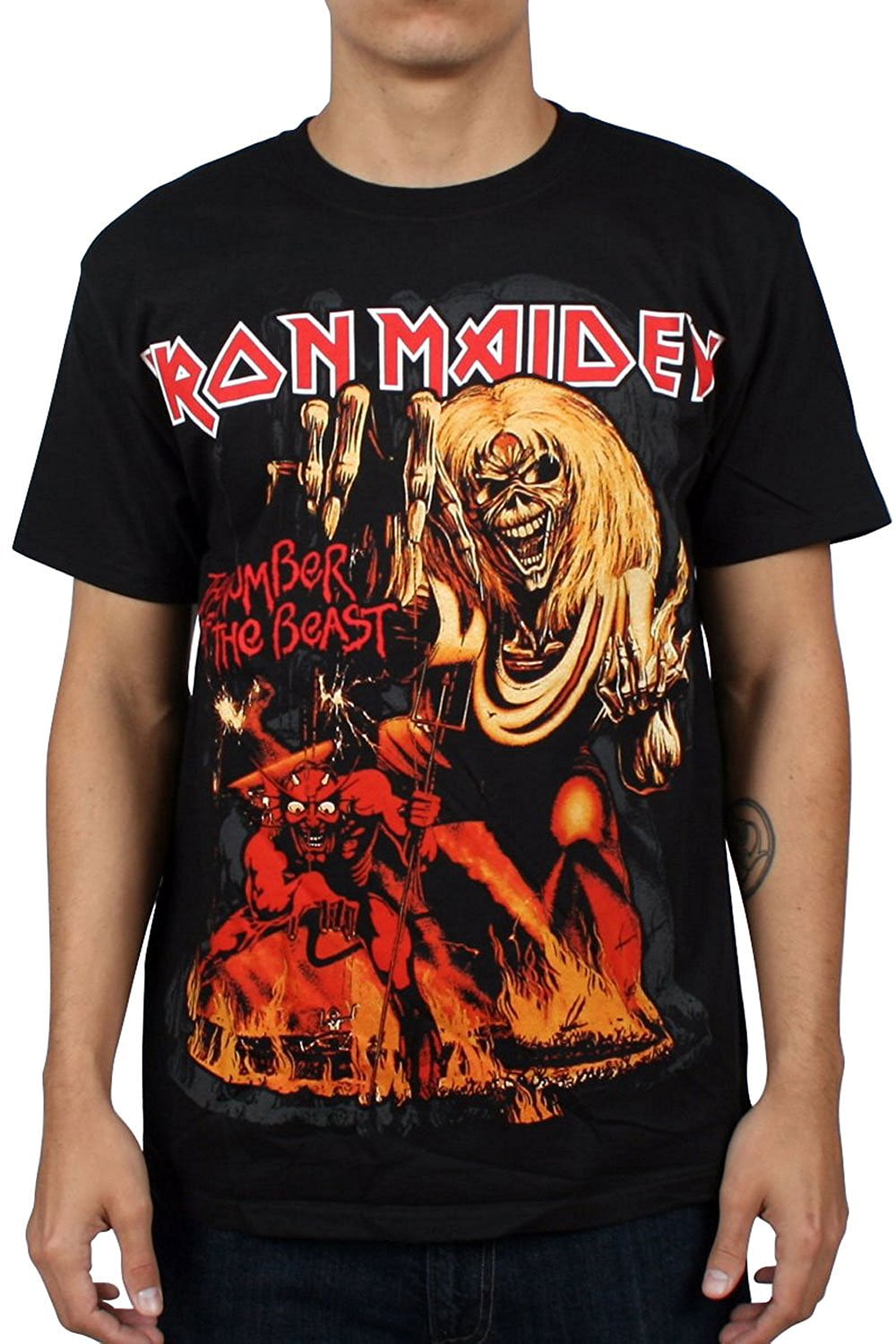 IRON MAIDEN 666 Number of The Beast Eddie T-Shirt M France | Ubuy