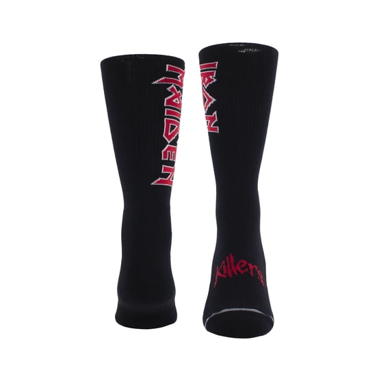 IRON MAIDEN CREW SOCKS, BLACK, ONE SIZE, MEN'S