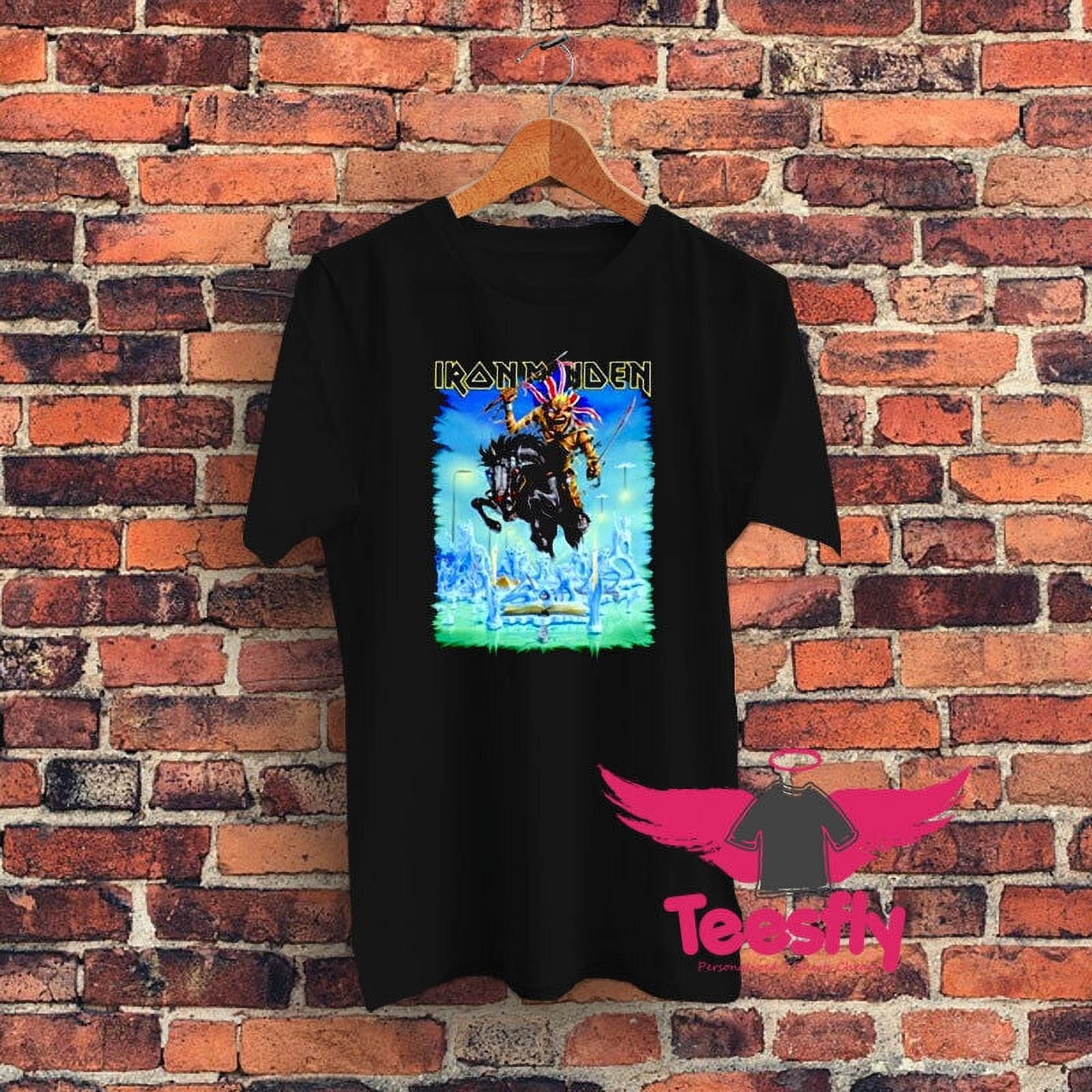 IRON MAIDEN TOUR 2024 BLACK GRAPHIC TSHIRT