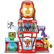 Marvel Iron Man and His Awesome Friends Iron Quarters Boys & Girls Electronic Playset, Birthday Gifts for Kids ages 3 and up