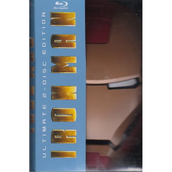IRON MAN (Blu-Ray 2-Disc Ultimate Edition) Iron Man Head Case Packaging) NEW