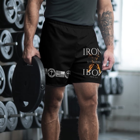IRON SHARPENS IRON Athletic Long Shorts (2XS)