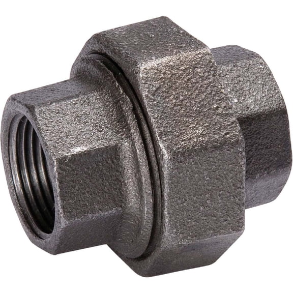 Southland 1-1/4 In. Ground Joint Malleable Black Iron Union 521-706HN