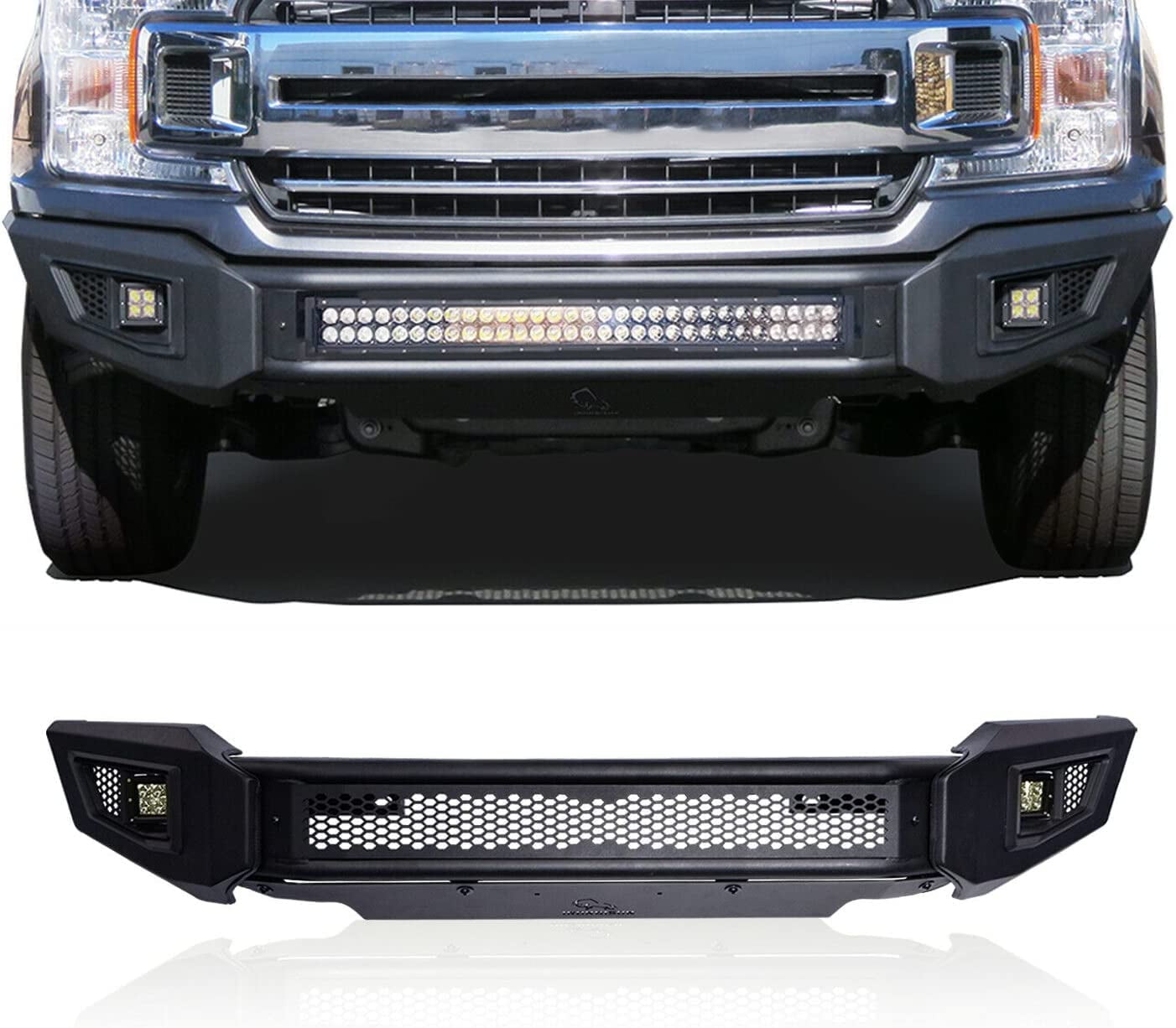 IRONBISON Barde Front Bumper Compatible with 2018-2020 Ford F150
