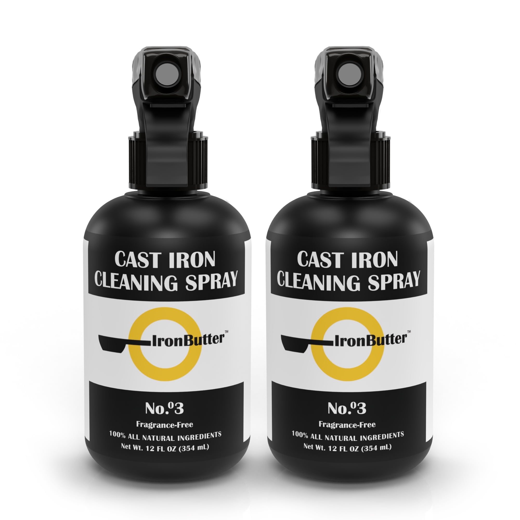 IRONBUTTER Cast Iron Soap Spray (12 Fl oz) 100% All Natural Ingredients (2 pack)