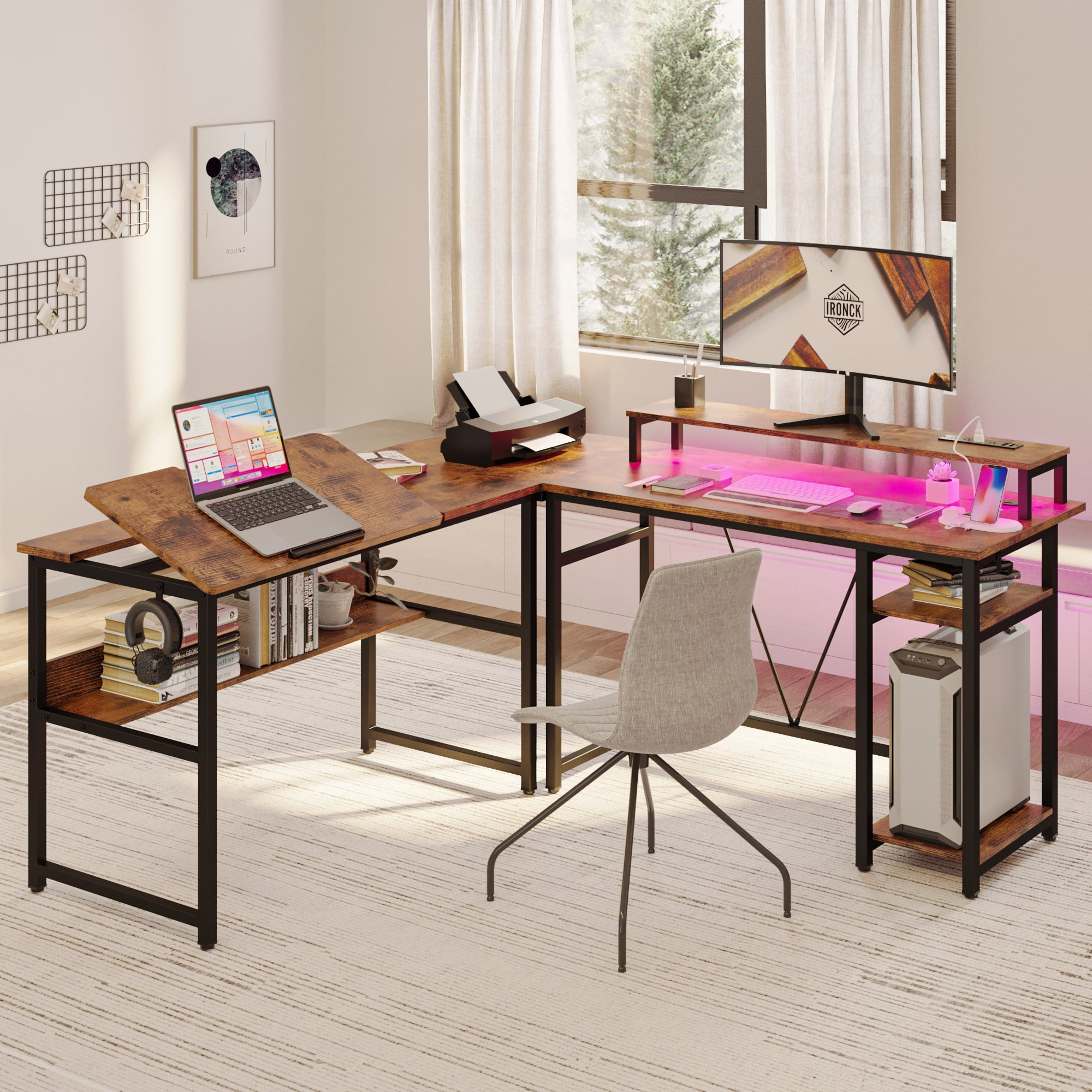Ironck l shaped desk discount