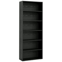 IRONCK Bookcases Floor Standing 6 Tier Shelves 70in Tall for Home Office Industrial Black