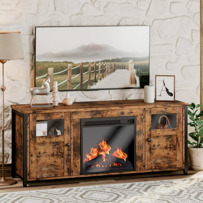 Walmart 60 inch tv on sale stand with fireplace