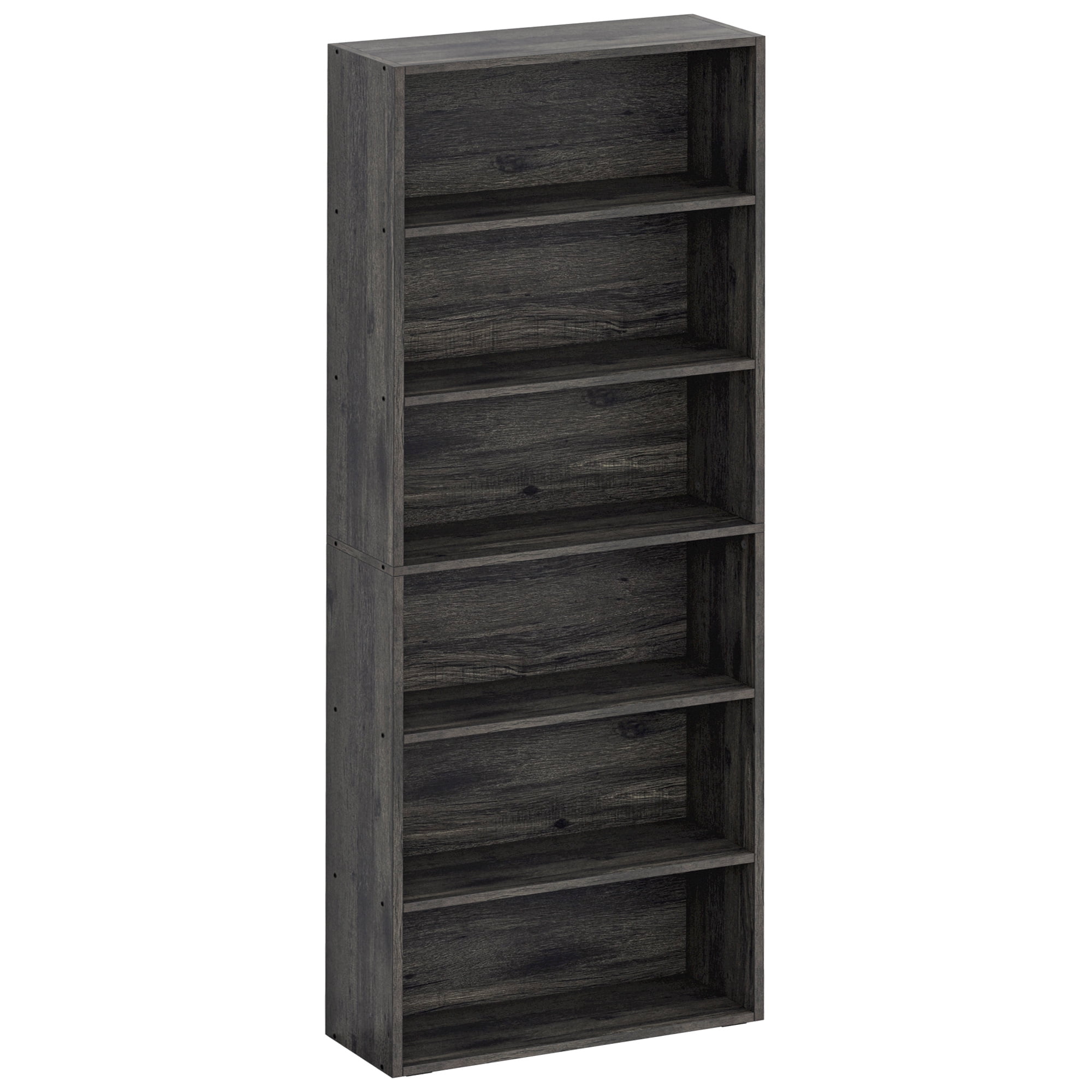 IRONCK Industrial 6 Tier Open Display Bookshelf, 70in, Storage Unit for