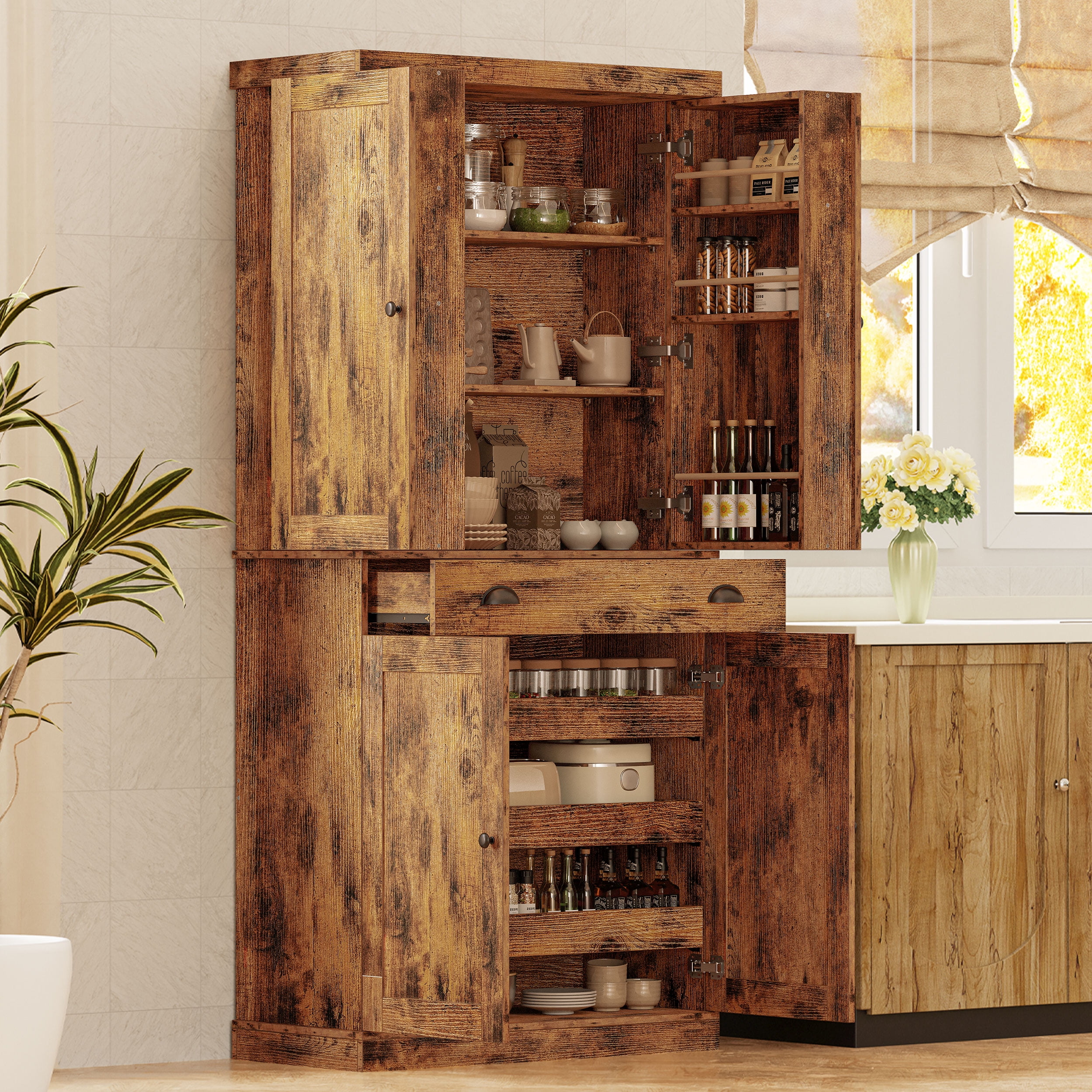 Old fashioned pantry cabinet discount