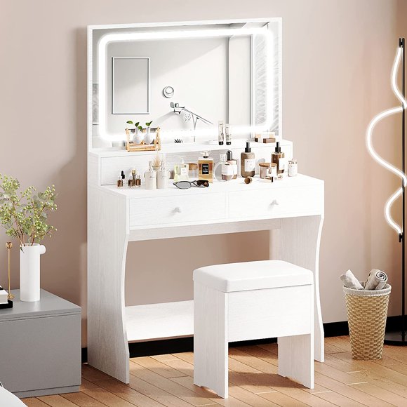 Mirrored Makeup Vanities