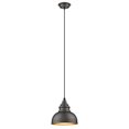 thumbnail image 1 of IRONCLAD 8" Wide Industrial-style 1 Light Rubbed Bronze Ceiling Mini Pendant, 1 of 2