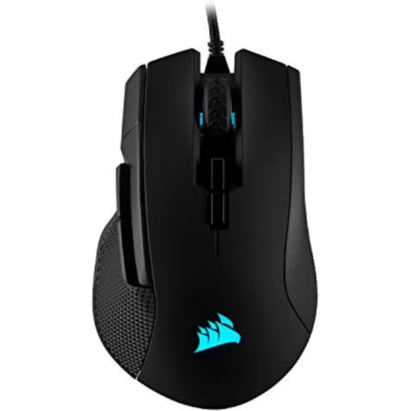 IRONCLAW RGB Wired FPS/MOBA Gaming Mouse  18,000 DPI  7 Programmable Buttons  Designed for Large Hands  iCUE Compatible  PC, Mac, PS5, PS4, Xbox  Black