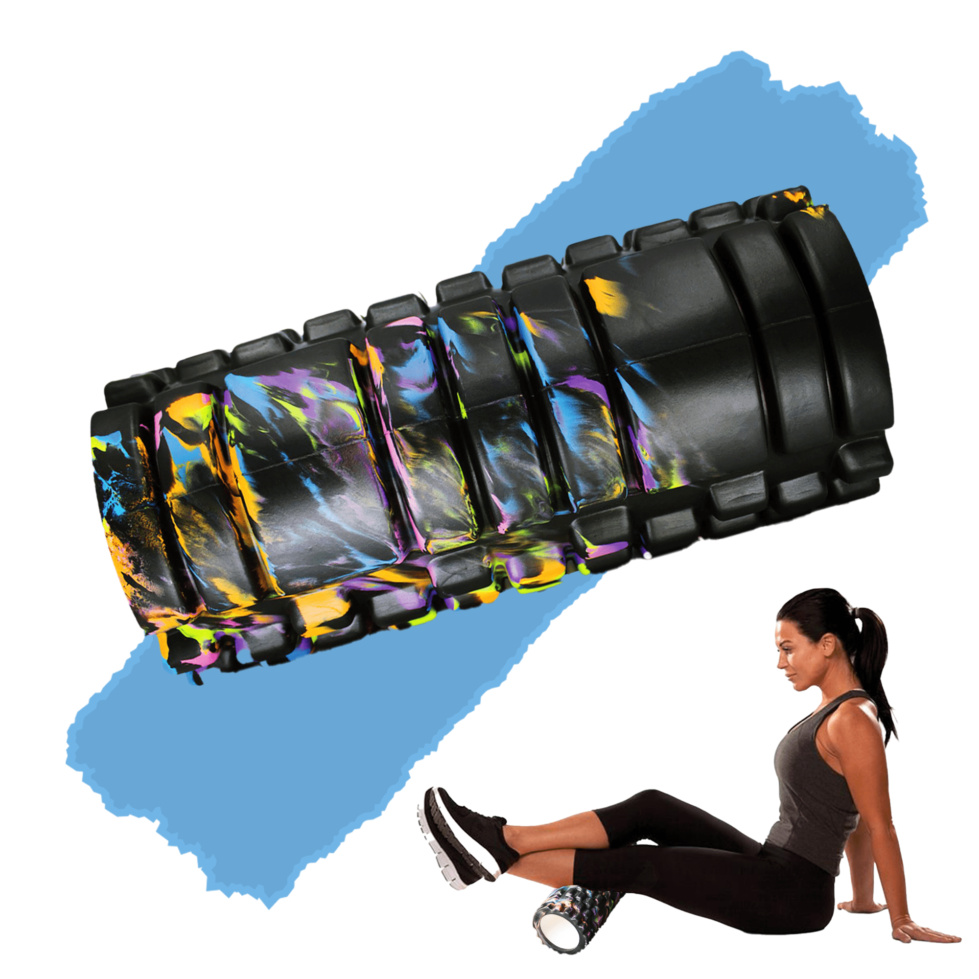 IRONGEAR HighDensity Round Massage Foam Roller for Back Pain Relief