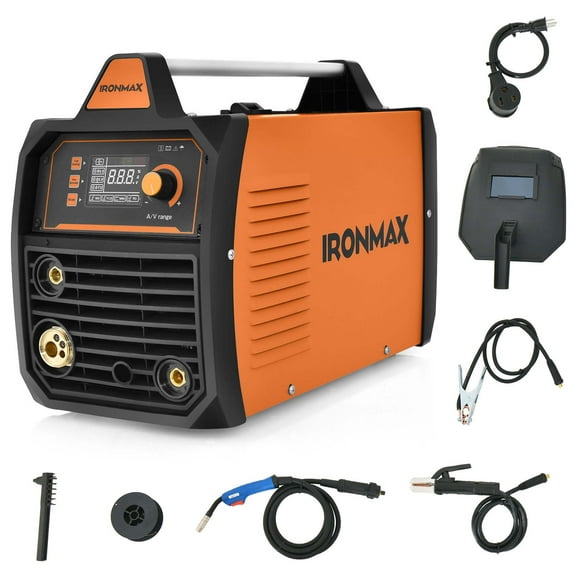 IRONMAX 110/220V Stick Welder 160 Amp Digital Inverter IGBT Welding Machine LCD Display